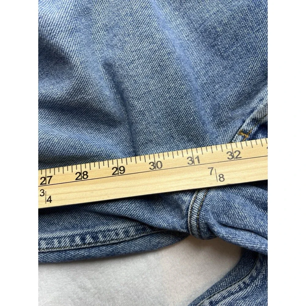 Vintage Silver Jeans Mens 27x32 Made In Canada Straight Leg Button Fly